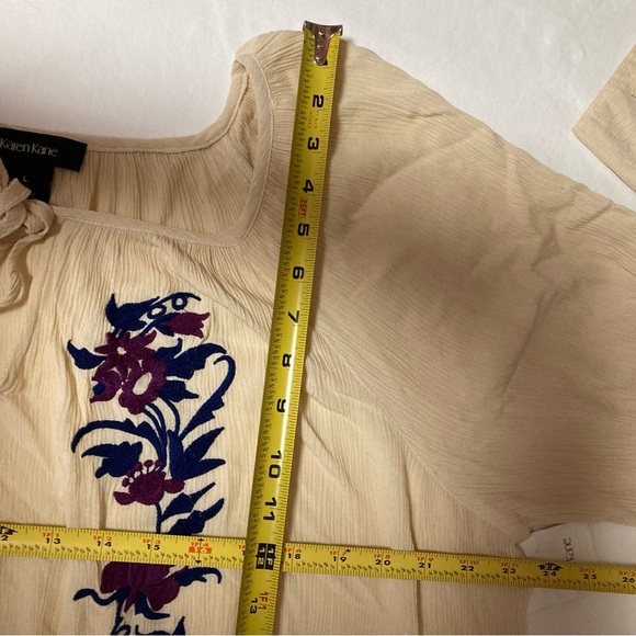 NWT Karen Kane Blouse size L Retro Style - Picture 15 of 16